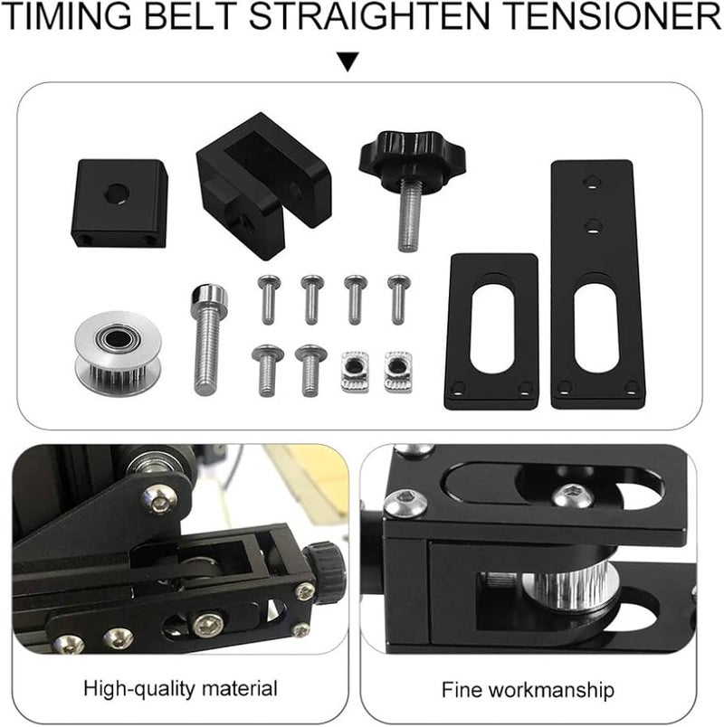 Black 3D Printer Belt Tensioner Compatible with CR10 3 Accessories Stretch Parts - Image 5